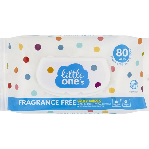 Little One's Baby Wipes 80 Pack