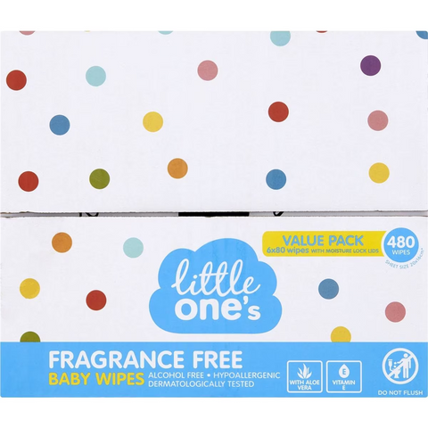 Little One's Baby Wipes 480 Pack