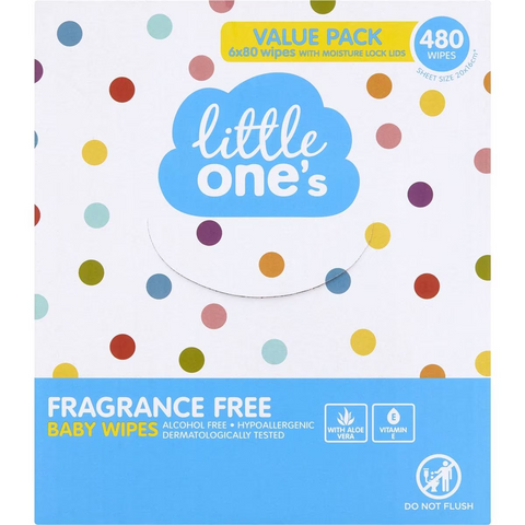 Little One's Baby Wipes 480 Pack