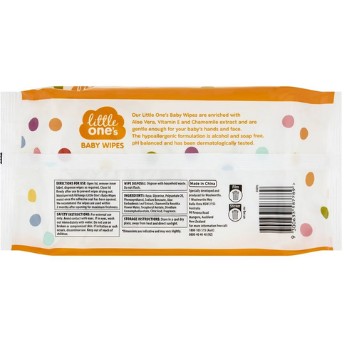 Little One's Baby Wipes Scented 80 Pack