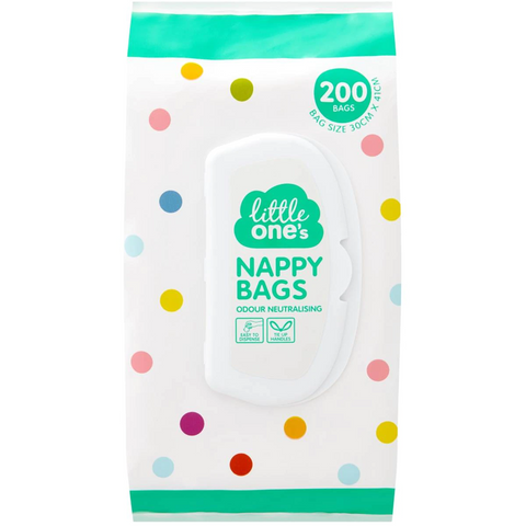 Little One's Nappy Bags Odour Neutralising 200 Pack