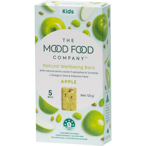 The Mood Food Company Natural Wellbeing Bars Apple 5 Pack