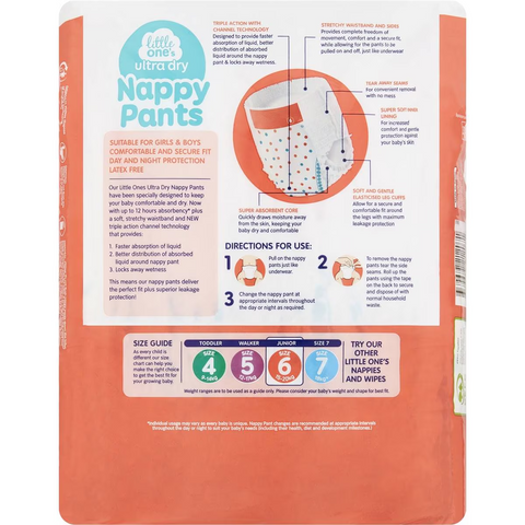 Little One's Nappy Pants Junior 15-20 Kg 21 Pack