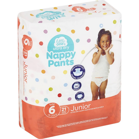 Little One's Nappy Pants Junior 15-20 Kg 21 Pack