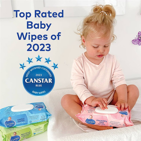 Curash Baby Wipes Fragrance Free 240 Pack