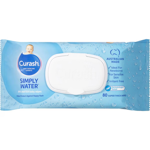 Curash Baby Wipes Simply Water 80 Pack