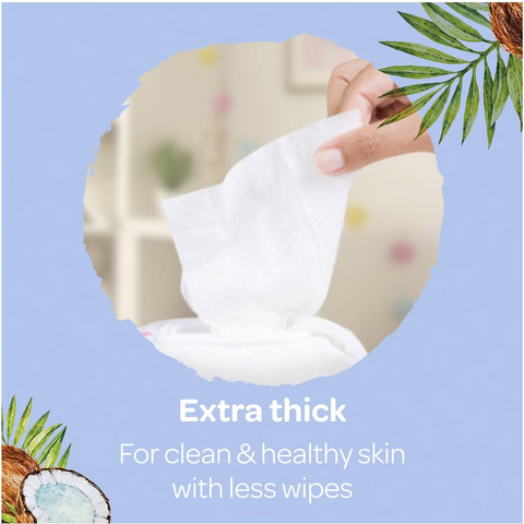 Huggies Thick Baby Wipes Coconut Oil 240 Pack