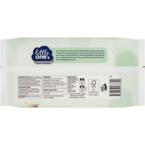 Little One's Premium Thick Scented Baby Wipes 80 Pack