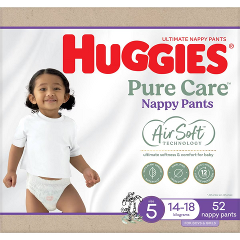 Huggies Ultimate Nappy Pants Size 5 (14-18 Kg) 52 Pack