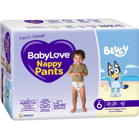 Babylove Nappy Pants Size 6 (15-25kg) 42 Pack