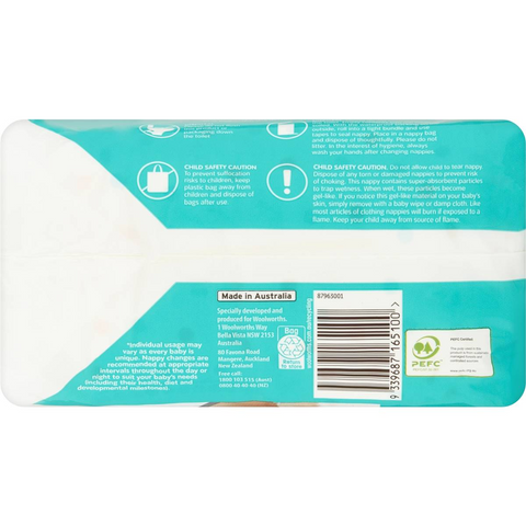 Little One's Size 1 Ultra Dry Nappies Newborn Up To 5kg Boys & Girls 30 Pack