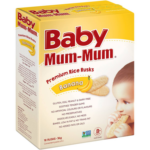 Baby Mum-mum Snack Banana Rice Rusk 18 Pack