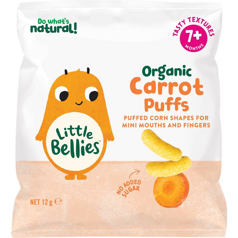 Little Bellies Organic Carrot Puffs 12g