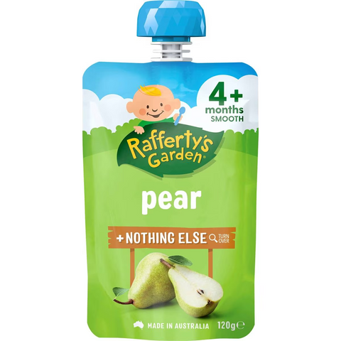 Rafferty's Garden Pear Puree & Nothing Else Baby Food Pouch 4+ Months