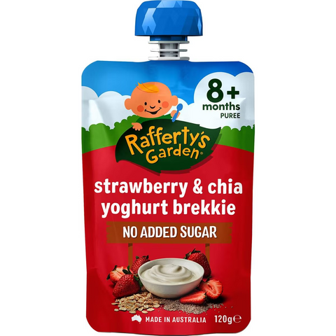 Rafferty's Garden Strawberry & Chia Yoghurt Brekkie Baby Food 8+