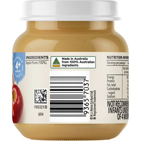 Heinz Baby Food Apple Puree 4+ Months 110g