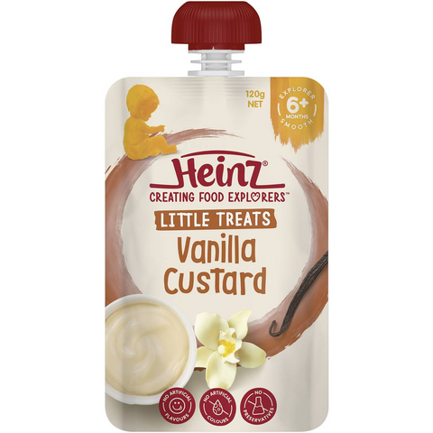 Heinz Baby Food 6+ Months Vanilla Custard 120g