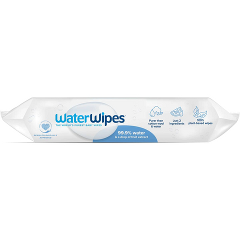 Waterwipes Fragrance Free Sensitive Skin Baby Wipes 60 X3 Pack