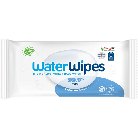 Waterwipes Fragrance Free Sensitive Skin Baby Wipes 60 X3 Pack