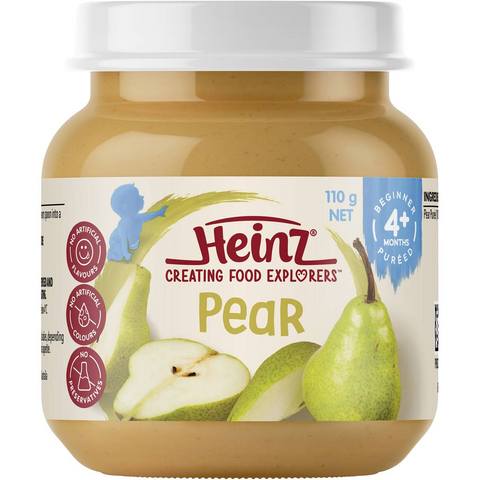 Heinz Baby Food Pear Puree 4+ Months 110g