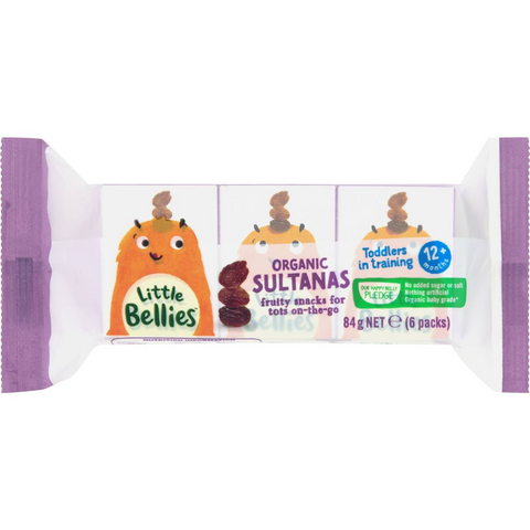 Little Bellies Organic Sultanas 6 Pack