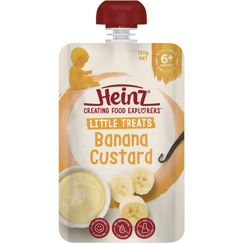 Heinz Baby Food Banana Custard 8+ Months 120g