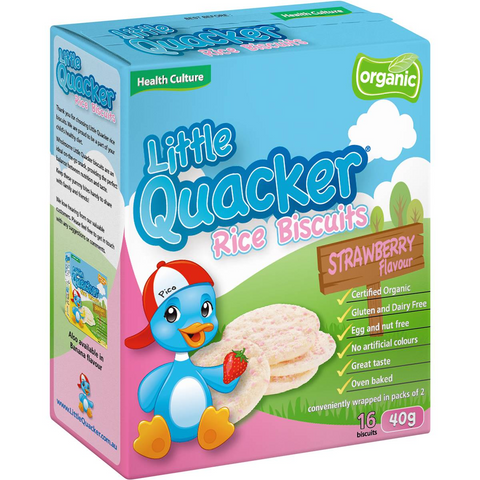 Little Quacker 1-3 Years Rice Biscuit Strawberry 40g