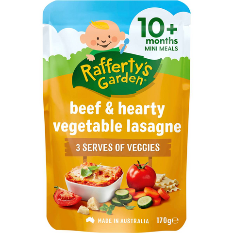 Rafferty's Garden Baby Food Pouch Beef & Veg Italian Lasagne 10+ Months