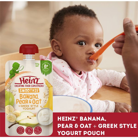 Heinz Smoothie Banana, Pear, Oat, Greek Yoghurt Baby Food 8+ M 120g