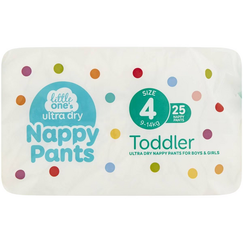 Little One's Nappy Pants Toddler 10-15kg 25 Pack