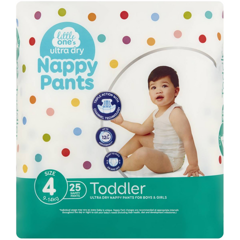 Little One's Nappy Pants Toddler 10-15kg 25 Pack