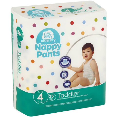 Little One's Nappy Pants Toddler 10-15kg 25 Pack