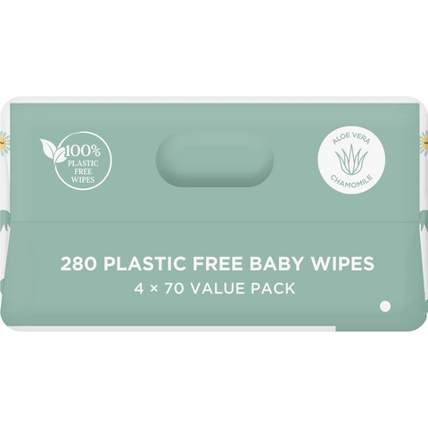 Tooshies Eco Wipes Aloe Vera & Chamomile Baby Wipes 280 Pack