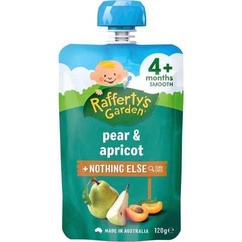 Rafferty's Garden Baby Food Pouch Pear & Apricot & Nothing Else 4+ Months