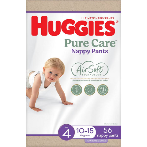 Huggies Ultimate Nappy Pants Size 4 (10-15kg) 56 Pack