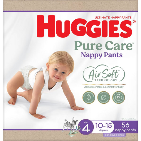 Huggies Ultimate Nappy Pants Size 4 (10-15kg) 56 Pack