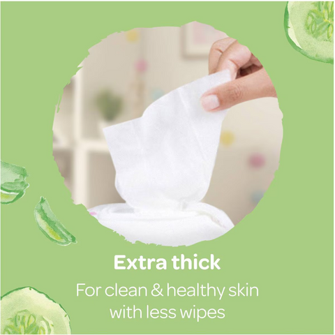 Huggies Thick Baby Wipes Cucumber & Aloe 400 Pack