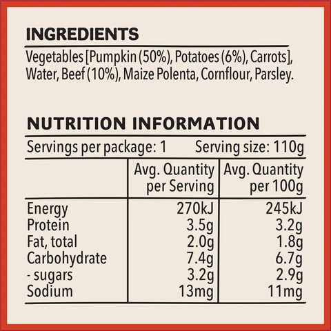 Heinz Pumpkin & Potato + Beef Baby Food Jar 4+ Months 110g