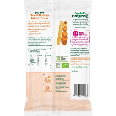 Little Bellies Organic Sweet Potato Pick-up Sticks 16g