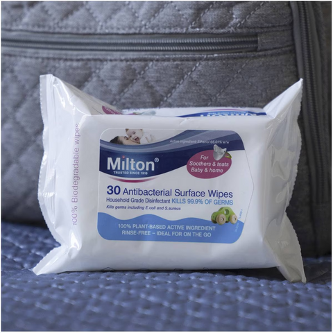 Milton Antibacterial Surface Wipes 30 Pack