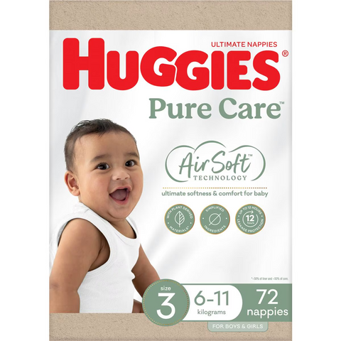 Huggies Ultimate Nappies Size 3 (6-11kg) 72 Pack