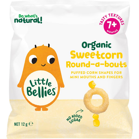 Baby Bellies Organic Round-a-bouts Sweetcorn 12g