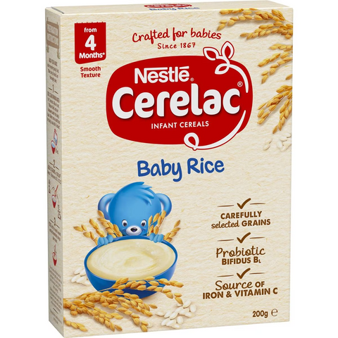 Nestle Cerelac Baby Rice Cereal From 4 Months 200g