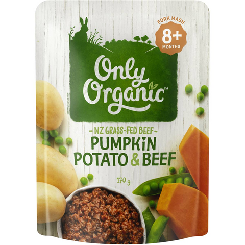 Only Organic Pumpkin Potato & Beef 8+ Months 170g