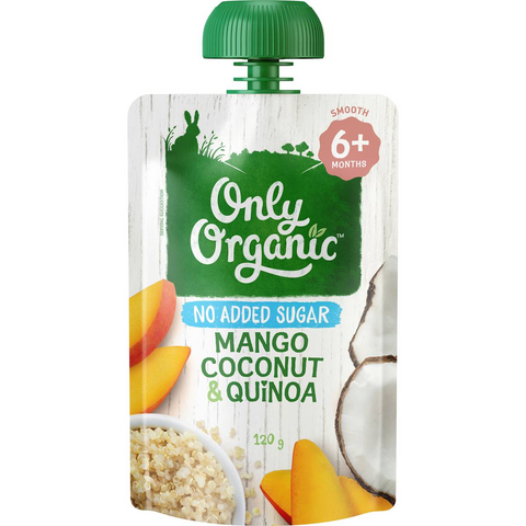 Only Organic Mango Coconut & Quinoa 120g