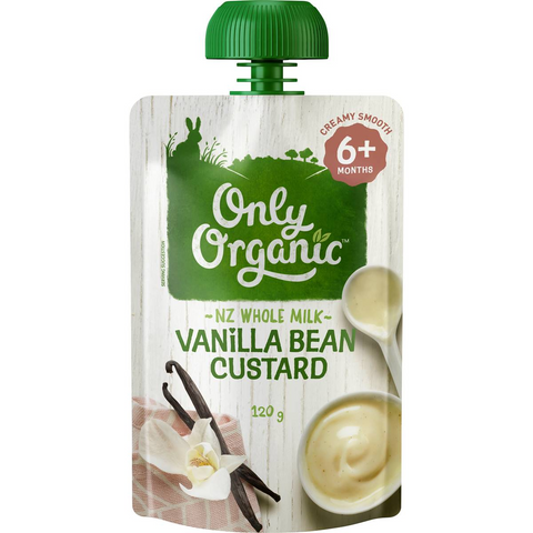 Only Organic 6 Months+ Vanilla Bean Custard 120g