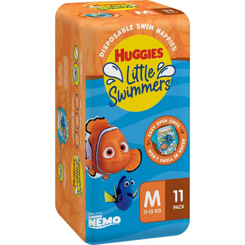 Huggies Little Swimmers Disposable Swim Nappies Medium (11-15kg) 11 Pack