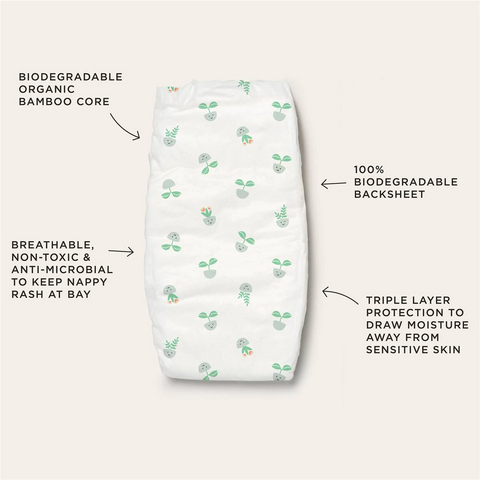 Tooshies Eco Nappies Size 5 Walker 32 Pack