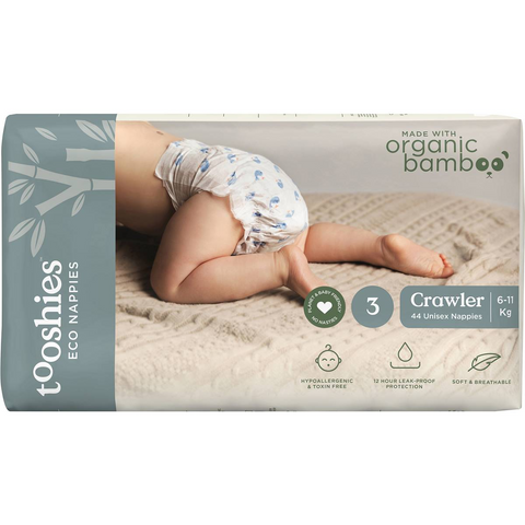 Tooshies Eco Nappies Size 3 Crawler 44 Pack