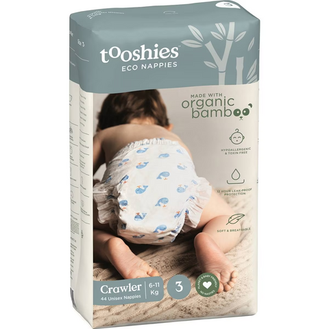 Tooshies Eco Nappies Size 3 Crawler 44 Pack